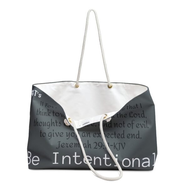 Grey Weekender Bag - Image 3