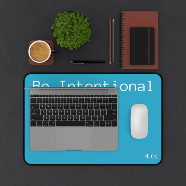 Be Intentional Turquoise  Lion Desk Mat - Image 3