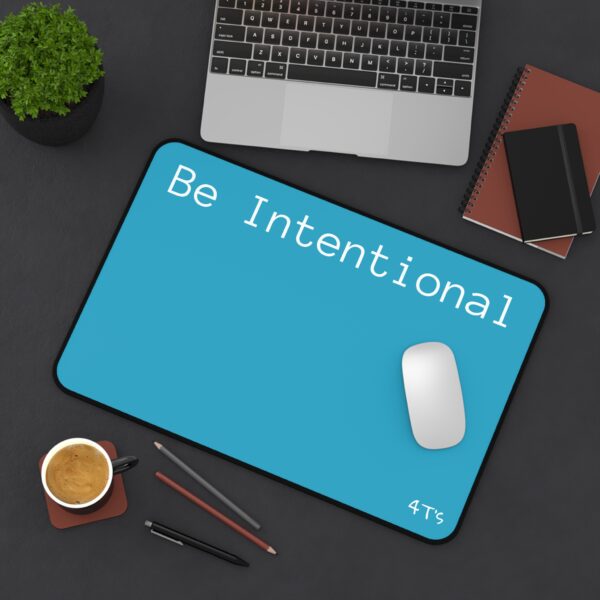 Be Intentional Turquoise  Lion Desk Mat - Image 4